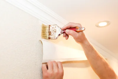 Pose de papier peint à Gye — revêtements muraux et toiles de verre